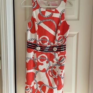 Lilly Pulitzer Nautical print sheath dress